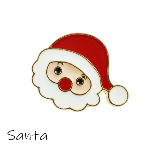 Merry Christmas ピンバッチ バッチ サンタクロース クリスマスツリー トナカイ 雪だるま sunomann メンズ レディース ユニセックス アクセサリー