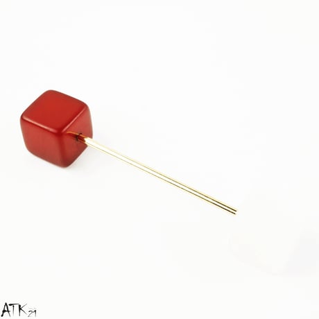 ヘアバトン マーブルカラー スクエア キューブ  さすだけ簡単ヘアアクセ ヘアアレンジ  ハーフアップ アップヘア レディース ヘアアクセサリー：HBN170904