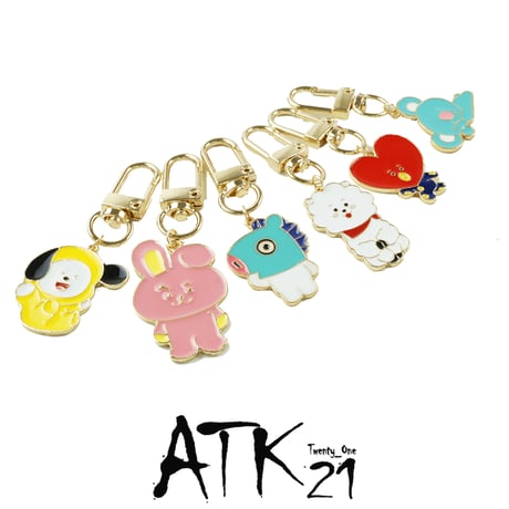 バンタン BTS アニマルモチーフキーホルダー キーリング チャーム アクセサリー メンズ レディース ユニセックス 小物：KR200502