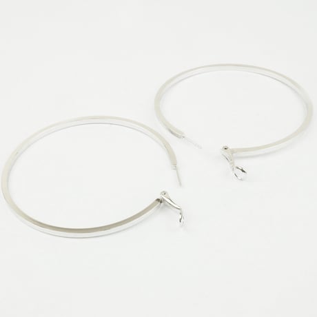 シンプル フープ リング サークル ピアス シルバー レディース アクセサリー：PL160602