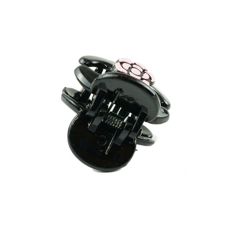 カメリア モチーフ ミニバンスクリップ プチヘアクリップ かわいい レディース ヘアアクセサリー：HBS180303