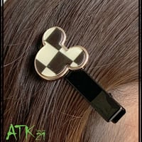 ミッキーモチーフ cute かわいい 大人可愛い ヘアクリップ  まとめ髪のポイント 髪留め レディース ヘアアクセサリー