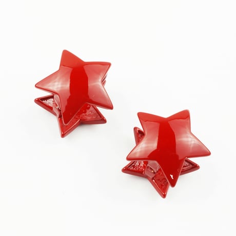 両耳用（2個セット）スター カラー フープ リング 18G  レディース アクセサリー：HPB170402