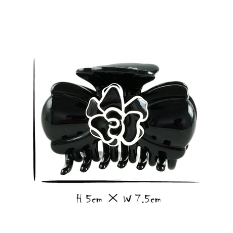 リボン フラワー お花 バンスクリップ 上品 シンプル 大人可愛い しっかりホールド 簡単ヘアアレンジ 髪留め 大人アクセ レディース ヘアアクセサリ：HBL181202