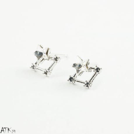(7個セット）スターモチーフ 星座 パール 一粒ストーン シルバー ゴールド セットピアス  スタッドピアス レディース アクセサリー：PSS170807
