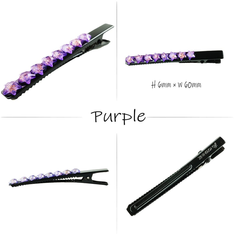 スター タイト 星 ヘアクリップ クリップピン ダッカール シンプル