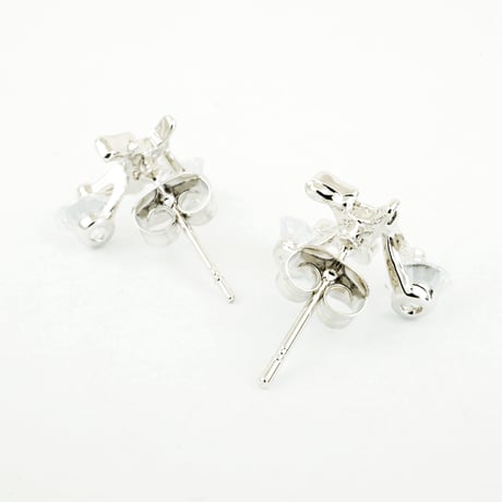キラキラ ライトストーン 可愛い自転車モチーフピアス シルバー ゴールド アクセサリー メンズ レディース ユニセックス：PS160604