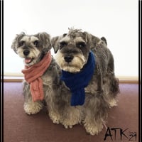 ハンドメイド 手作り 犬用マフラー 縄編みマフラー 愛犬 寒がりのわんこに 冬の防寒アイテム ネックウォーマー お散歩グッズ：DM191101
