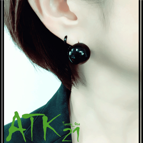 両耳用（2個セット）カラーボール フープ リング 18G  レディース アクセサリー：HPK170401