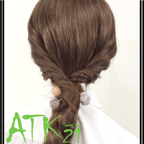 ヘアバトン マーブルカラー 6角形キューブ  さすだけ簡単ヘアアクセ ヘアアレンジ  ハーフアップ アップヘア レディース ヘアアクセサリー：HBN170902