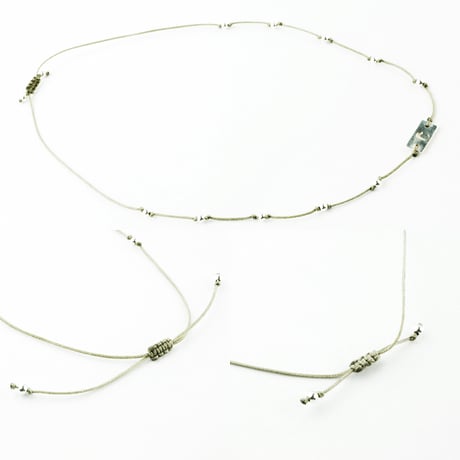 ワックスコード ボール シルバー925 アンクレット 華奢 カジュアル おしゃれ レディース アクセサリー：AC170201