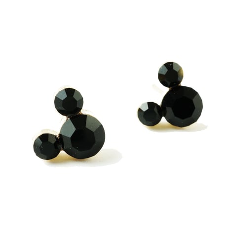 (7点セット）ミッキー モチーフ Black ゴールド セットピアス  スタッドピアス メンズ レディース  ユニセックス アクセサリー：PSS181003