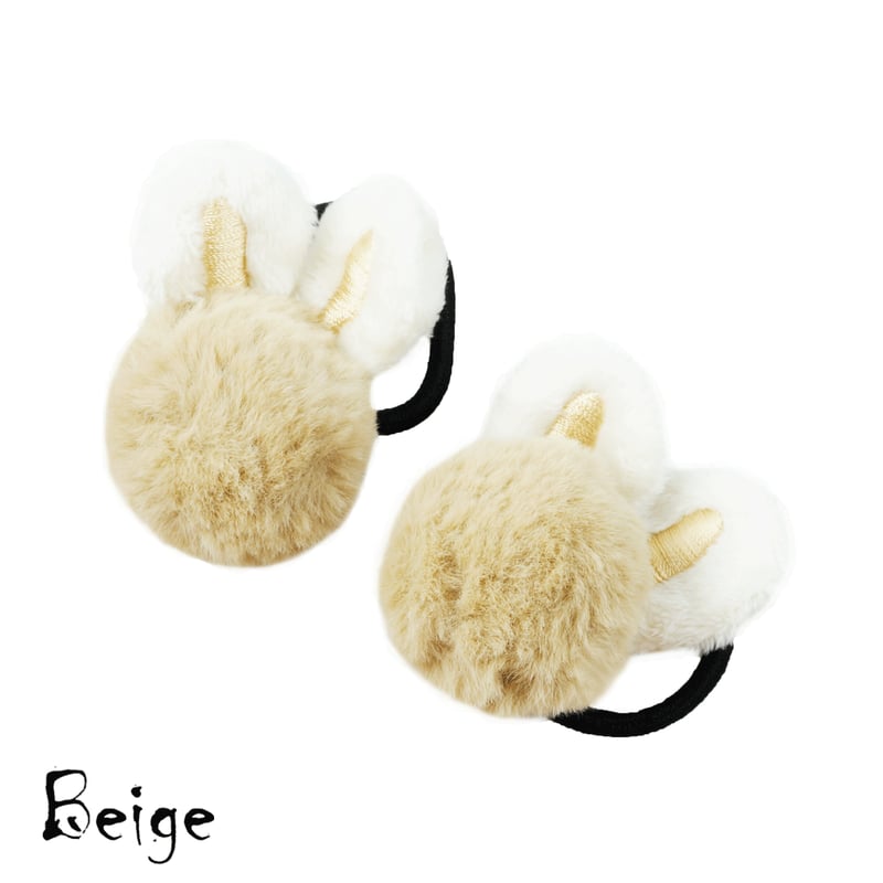 ヘアゴム ヘアリボン ツインテール1232うさぎ