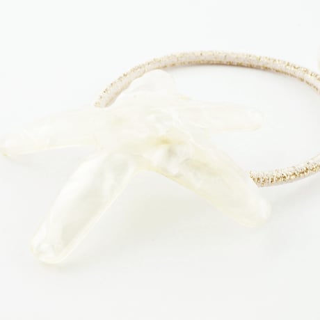 スターフィッシュ シースター ヒトデ パール マリンモチーフ ヘアゴム ヘアポニー レディース ヘアアクセサリー：HG170303