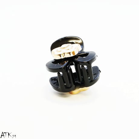 カメリアモチーフ ミニバンスクリップ プチヘアクリップ かわいい レディース ヘアアクセサリー：HBS170704