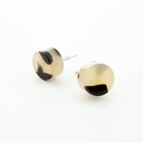 べっ甲 サークル スタッド ピアス きれいめ カジュアル レディース アクセサリー：PKS170201