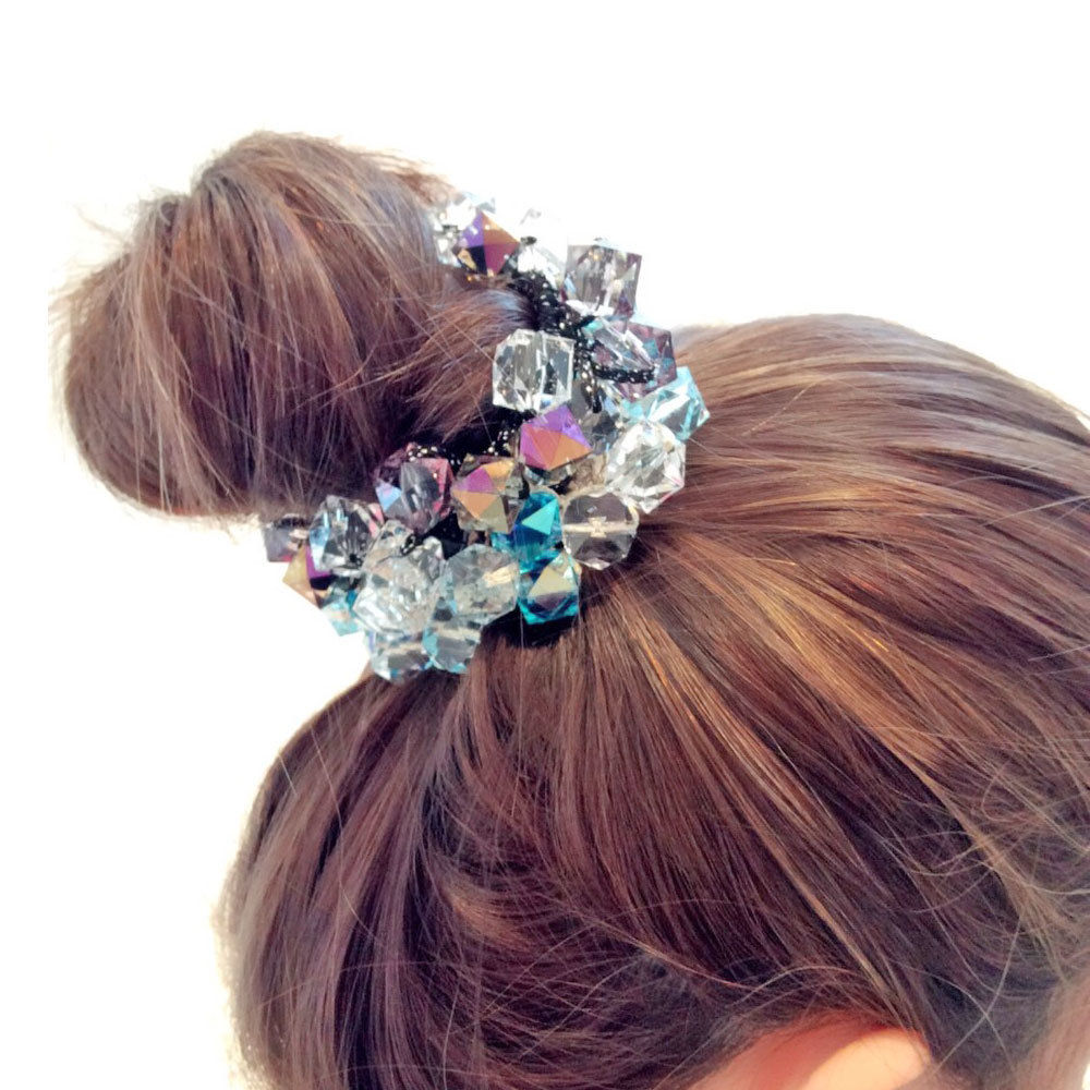 クリアカットストーンヘアゴム ヘアアクセサリー 爽やかクリア