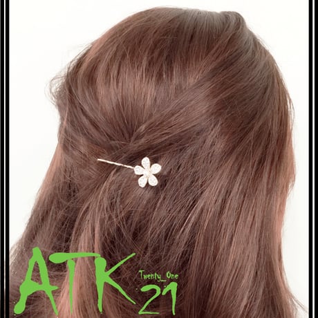 大人可愛い フラワー パール ラインストーン かわいい ヘアピン 髪留め 前髪 ヘアアレンジ レディース ヘアアクセサリー：HA170301
