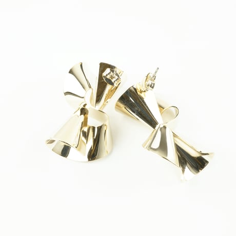 変形ピアス スタッドピアス ゴールド シルバー 大人 個性的 レディース アクセサリー：PM171201