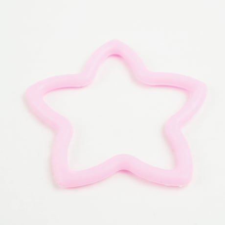 （5本セット）☆スター シンプル ミルキーカラー ヘアゴム 結び目なし キッズヘアゴム 子供用ヘアゴム 女の子 キッズ ヘアアクセサリー：HG160501S