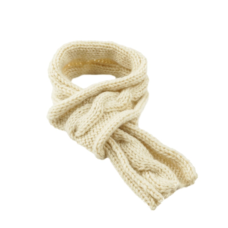 ハンドメイド 手作り 犬用マフラー 縄編みマフラー 愛犬 寒がりの  