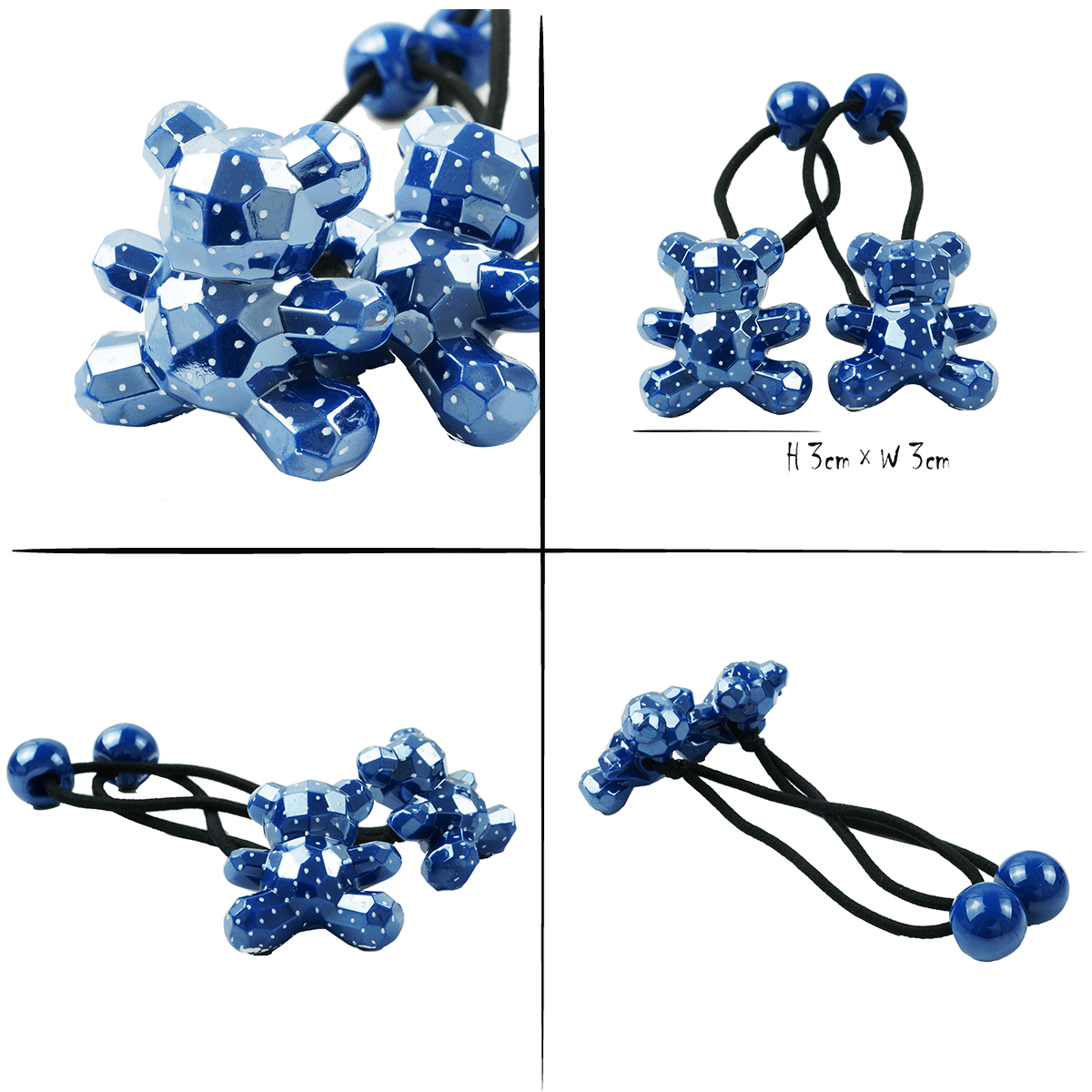 2点セット） ベアー cute くまちゃん 子供用ヘアゴム ツインテール