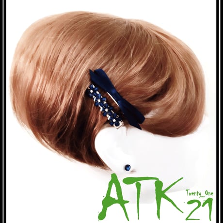 (2本セット) フラワー リボン ビジュー ストーン ヘアクリップセット 髪どめ ヘアアクセサリー 大人可愛い かわいい：HD170202