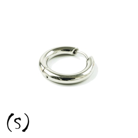 片耳用（1個売り）Silver リングピアス フープピアス  18G ステンレスピアス Surgical Steel 316L メンズ レディース ユニセックス アクセサリー：MPS191201