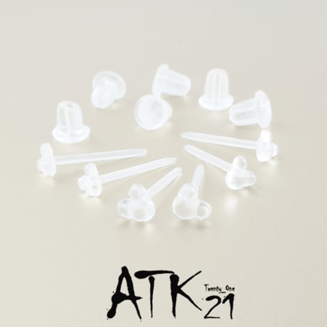 (6点セット）ミッキーモチーフ シークレットピアス 透明ピアス 18G ゴムキャッチ アクリル メンズ レディース ユニセックス アクセサリー：SP190106