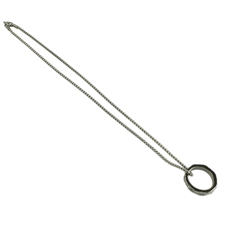 リング サークル シンプル ネックレス 2WAY メンズ レディース ユニセックス アクセサリー：MNB180201