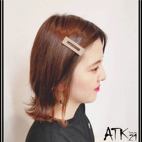 マット スクエア パッチンピン パッチン留め 人気 可愛い 髪留め へアクリップ レディース ヘアアクセサリー：HPP190901