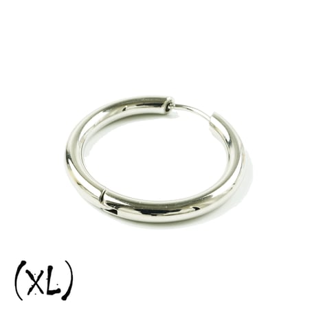 片耳用（1個売り）Silver リングピアス フープピアス  18G ステンレスピアス Surgical Steel 316L メンズ レディース ユニセックス アクセサリー：MPS191201