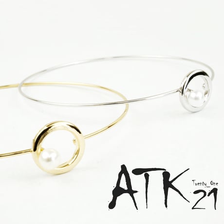 華奢なバングル 一粒パール サークル ブレスレット レディース アクセサリー おしゃれ 人気：BR160601SA