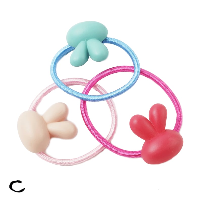 3点セット） ウサギ うさぎ ラビットヘアゴム 髪留め ツインテール