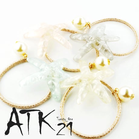 スターフィッシュ シースター ヒトデ パール マリンモチーフ ヘアゴム ヘアポニー レディース ヘアアクセサリー：HG170303