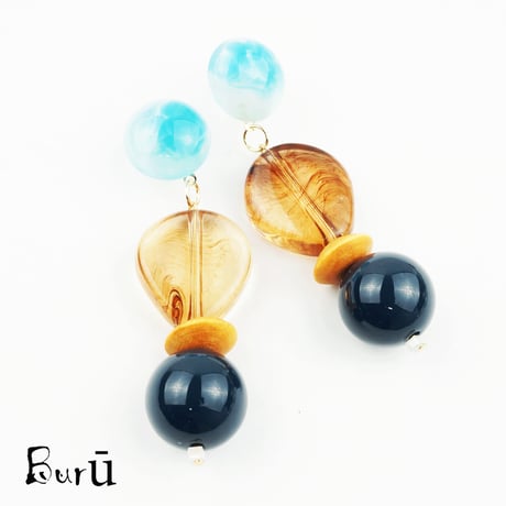 2017春夏 トレンド ビックモチーフ スタッドピアス 華やか エスニック風 レディース アクセサリー：PKL170401