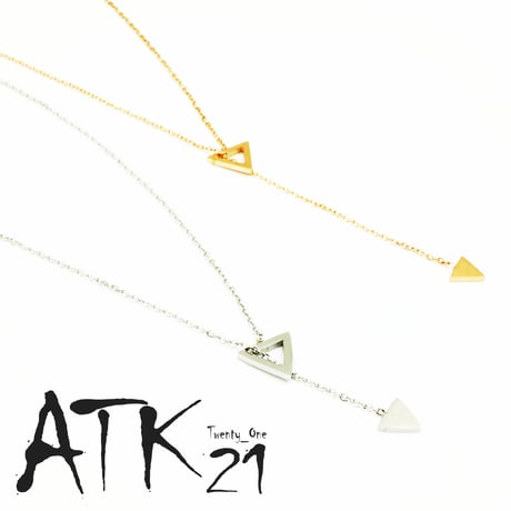 トライアングルモチーフ サージカルステンレス３１６L ネックレス ペンダント シルバー ピンクゴールド レディース おしゃれ アクセサリー：NSS161001