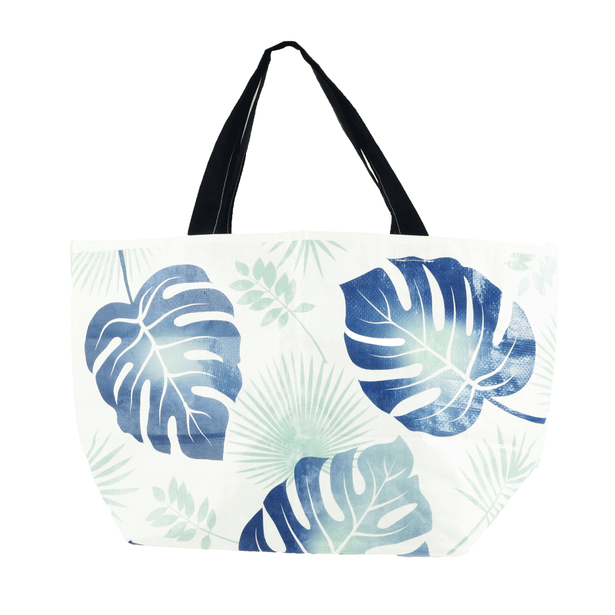 リーフモチーフ レジャーシートで作った ハンドメイドエコバッグ