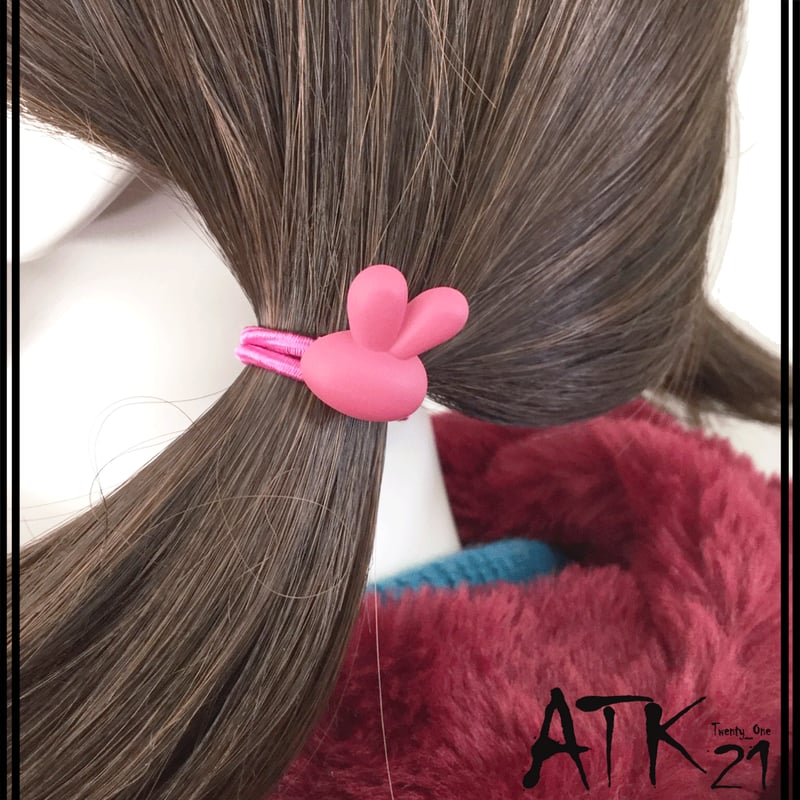 3点セット） ウサギ うさぎ ラビットヘアゴム 髪留め ツインテール