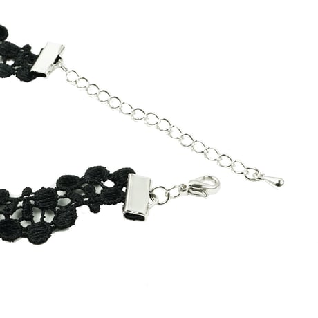 ブラック レース チョーカーネックレス チョーカーセット レディース アクセサリー：NC190903