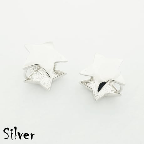 両耳用（2個セット）スター カラー フープ リング 18G  レディース アクセサリー：HPB170402