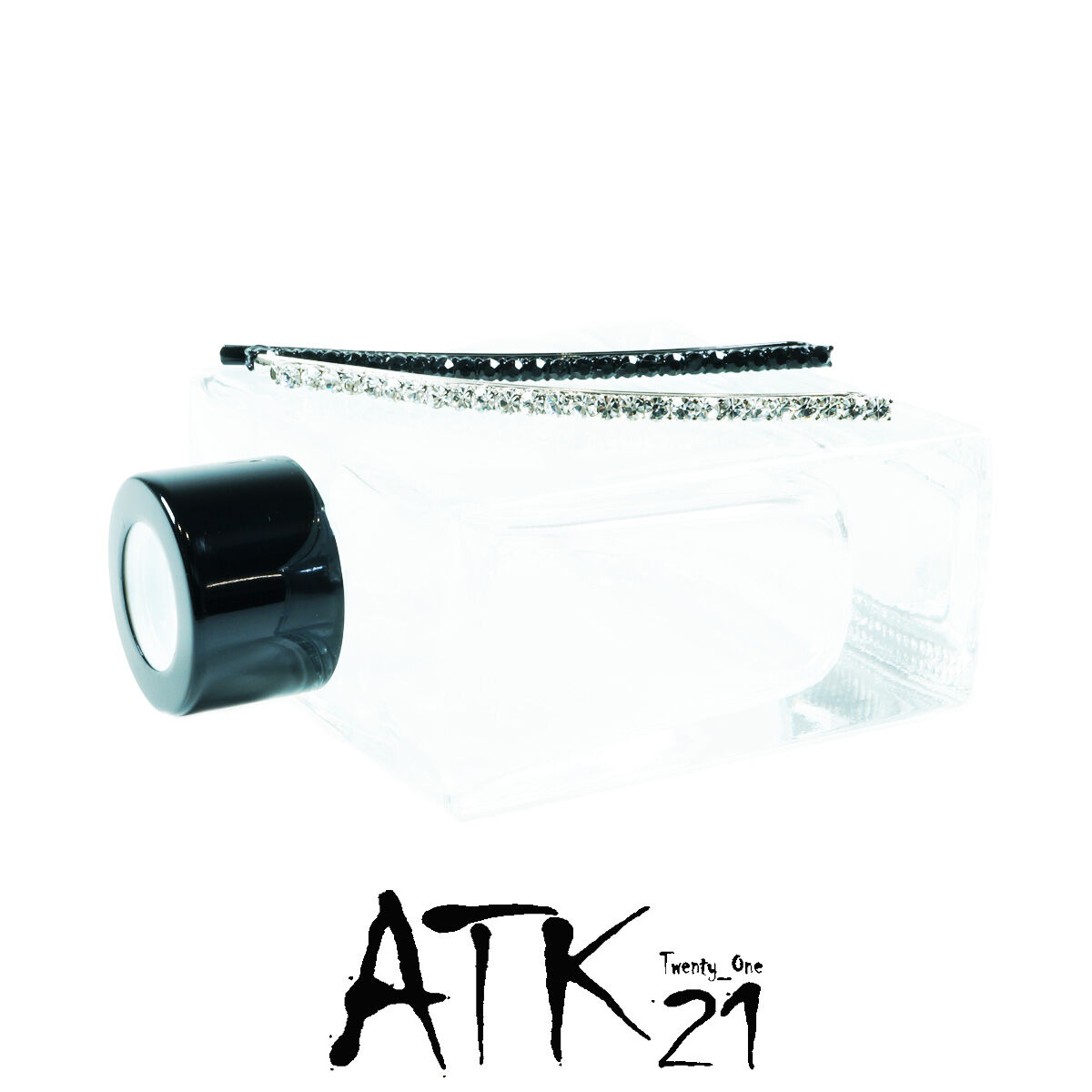 SWAROVSKI ヘアクリップ フラワーモチーフ ラインストーン パヴェ