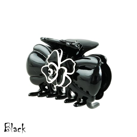 リボン フラワー お花 バンスクリップ 上品 シンプル 大人可愛い しっかりホールド 簡単ヘアアレンジ 髪留め 大人アクセ レディース ヘアアクセサリ：HBL181202