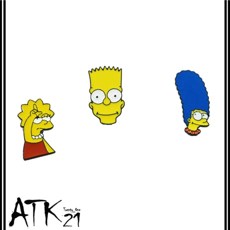 シンプソンズ モチーフ ピンバッチ バッチ THE SIMPSONS メンズ レディース ユニセックス アクセサリー：PB200503