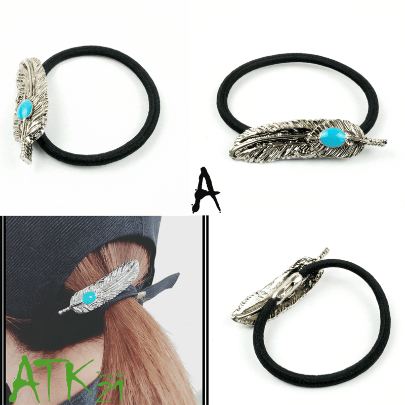 フェザー クロス 十字架 ピースマーク シルバー ターコイズ