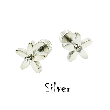 両耳用（2点セット）フラワー  ボディピアス  軟骨ピアス 16G ステンレス Surgical Steel 316L  メンズ レディース ユニセックス アクセサリー：MPS191210