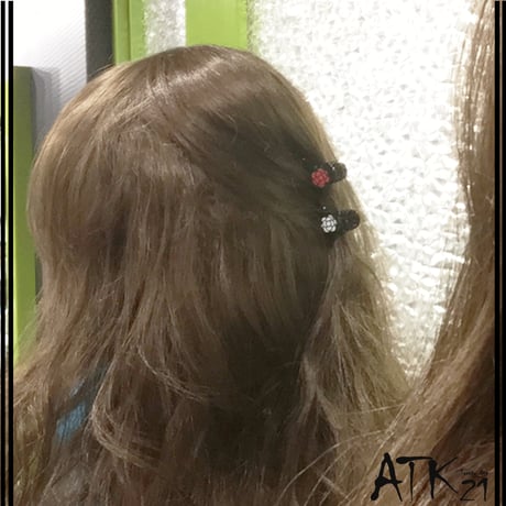 カメリア モチーフ ミニバンスクリップ プチヘアクリップ 大人可愛い 小さ目 しっかりホールド 髪留め 簡単ヘアアレンジ レディース ヘアアクセサリー：HBS180603
