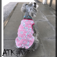 ギンガムチェック 透かしフラワー レース ペットドックウェア 愛犬 犬用服 犬用ウェア 涼しい 夏ウェアDog Ware お散歩グッズ：DW190501