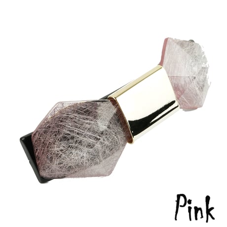 ストーン リボン モチーフバレッタ 上品 リッチ 大人アクセ ヘアクリップ 髪留め 簡単ヘアアレンジ レディース ヘアアクセサリー：HBR180202