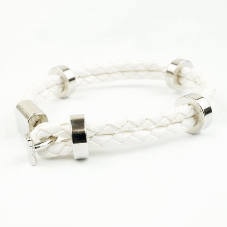 ２連 ２ライン ３リング レザーブレスレット メンズブレスレット メンズアクセサリー ユニセックス アクセサリー：MB140203